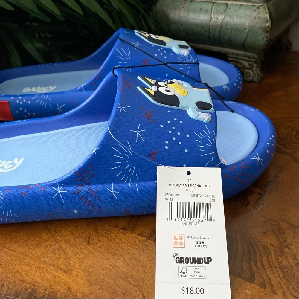 Bluey Americana Bandit Slide Sandals